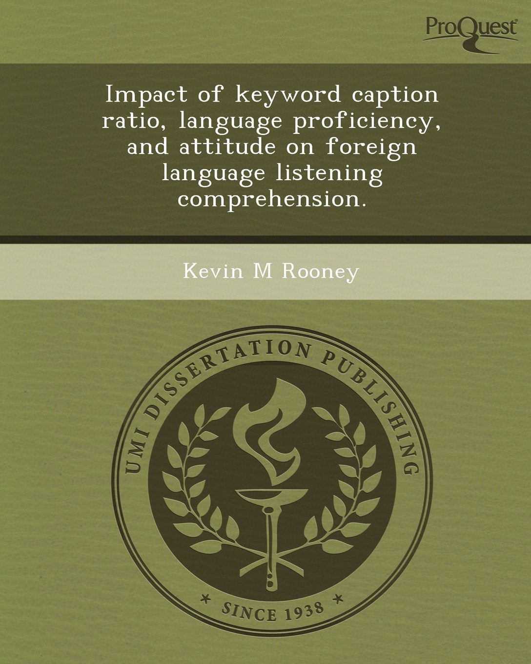 Impact of Keyword Caption Ratio Education & Training