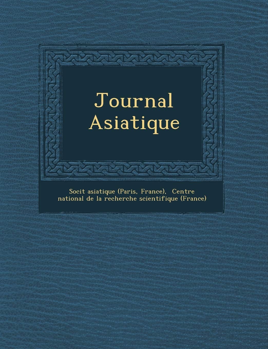 Journal Asiatique book