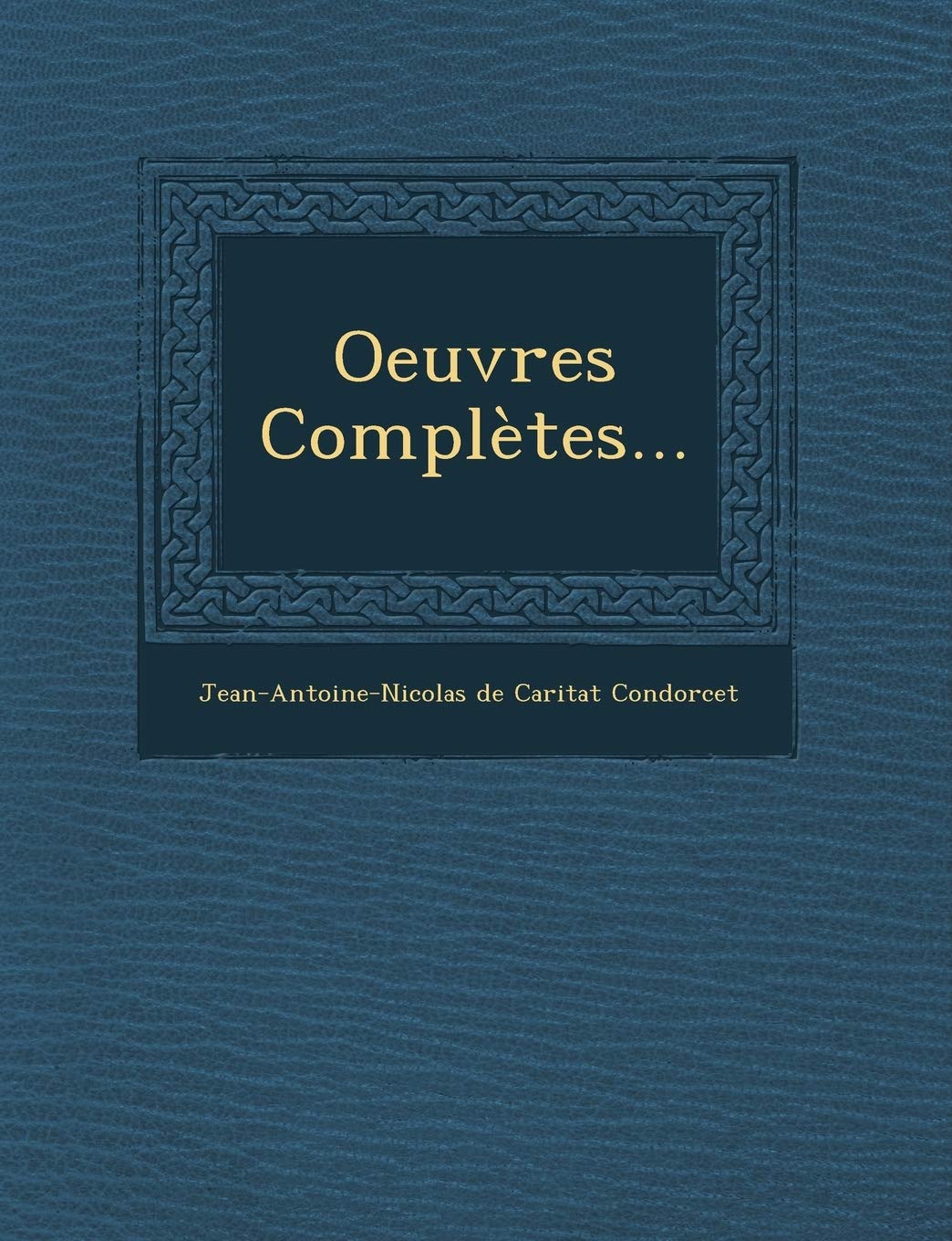 Oeuvres Completes... book