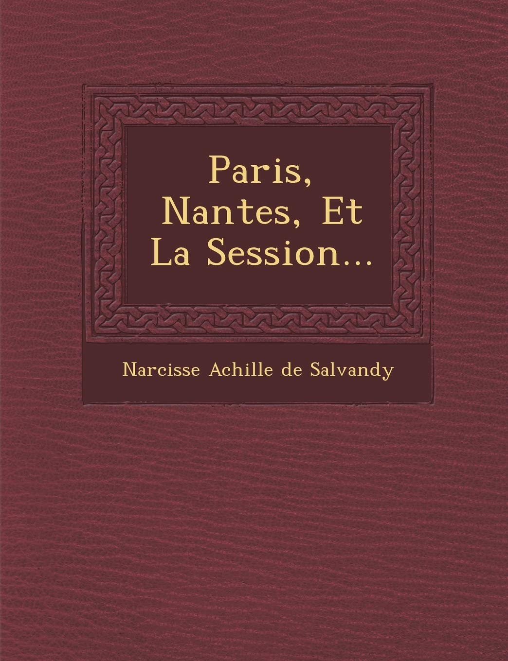 Paris, Nantes, Et La Session... book