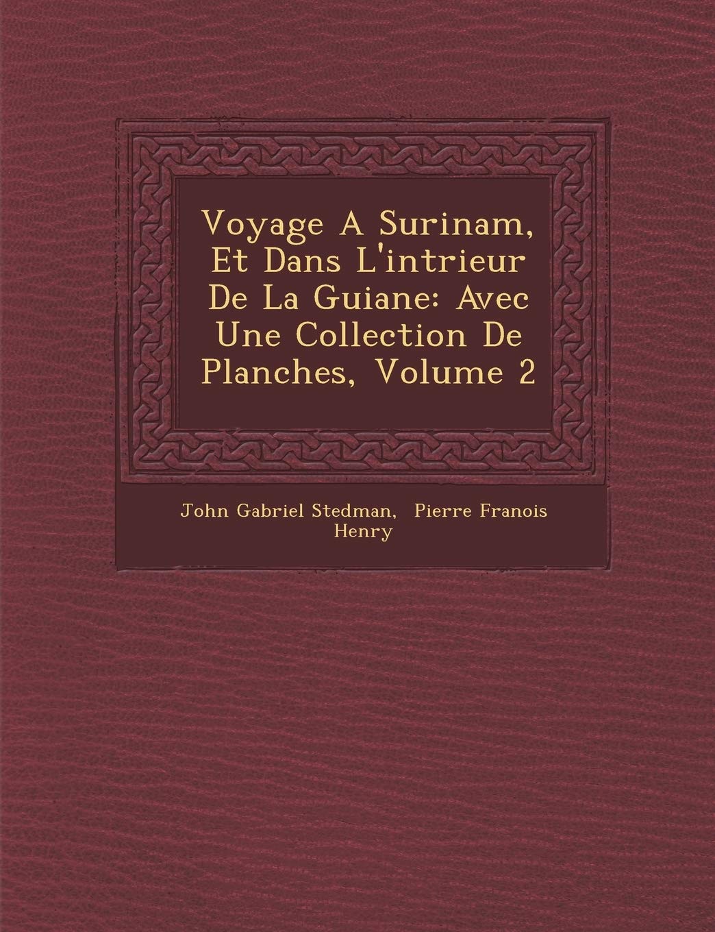 Voyage a Surinam, Et Dans L'Int Rieur de La Guiane: Avec Une Collection de Planches, Volume 2 book
