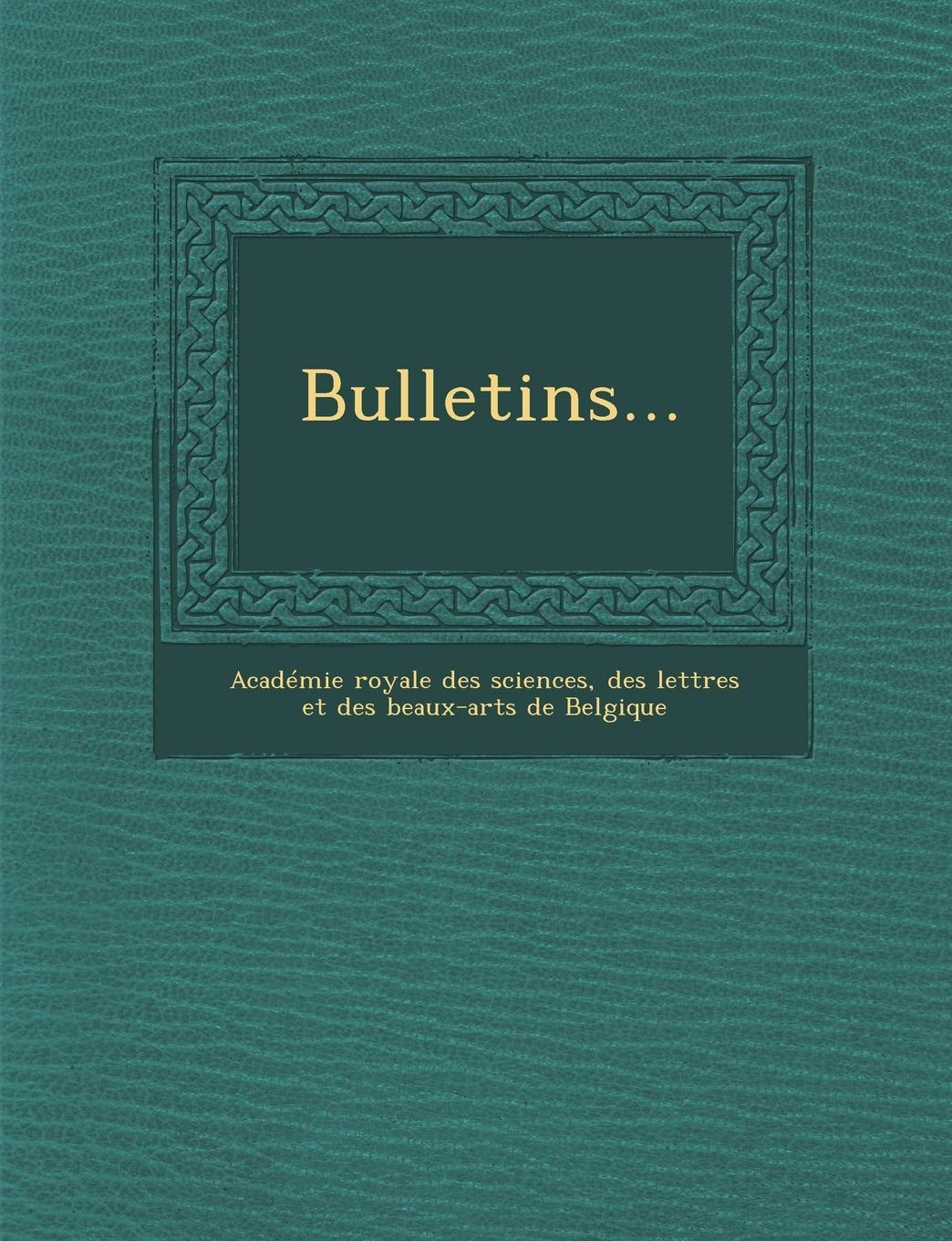 Bulletins... book