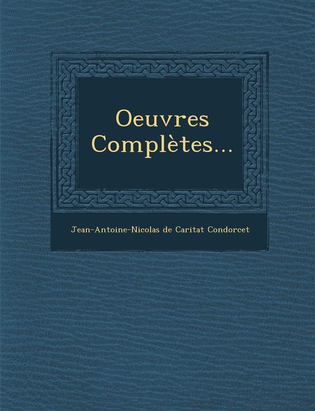 Oeuvres Completes... book