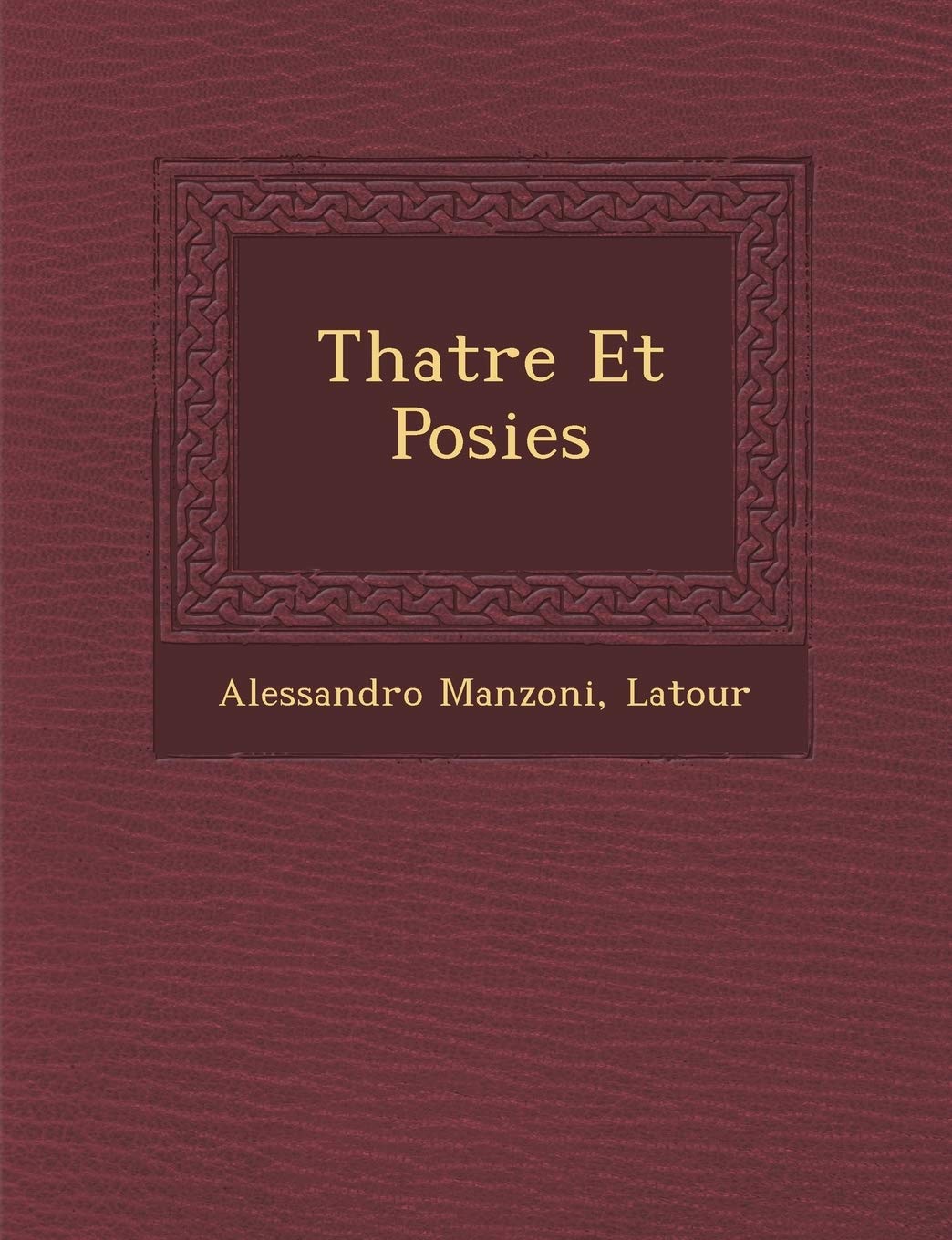 Th Atre Et Po Sies book