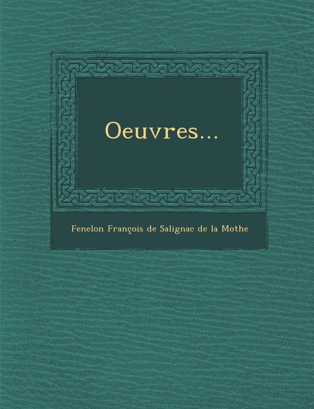 Oeuvres... book
