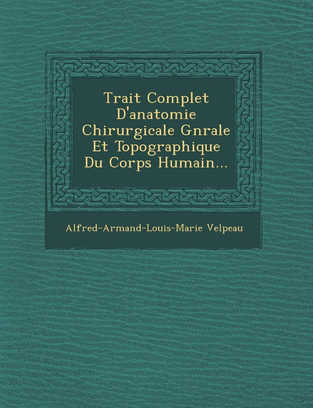 Trait Complet D'Anatomie Chirurgicale G N Rale Et Topographique Du Corps Humain... book