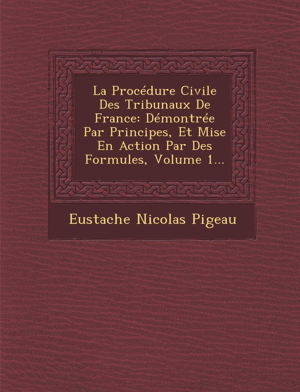 La Procédure Civile Des Tribunaux De France: Démontrée Par Principes, Et Mise En Action Par Des Formules, Volume 1... book