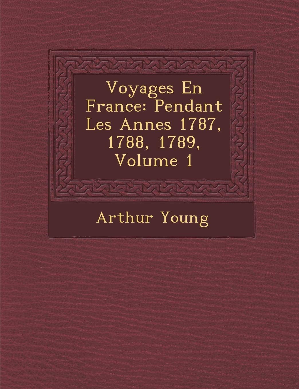Voyages En France: Pendant Les Ann Es 1787, 1788, 1789, Volume 1 book