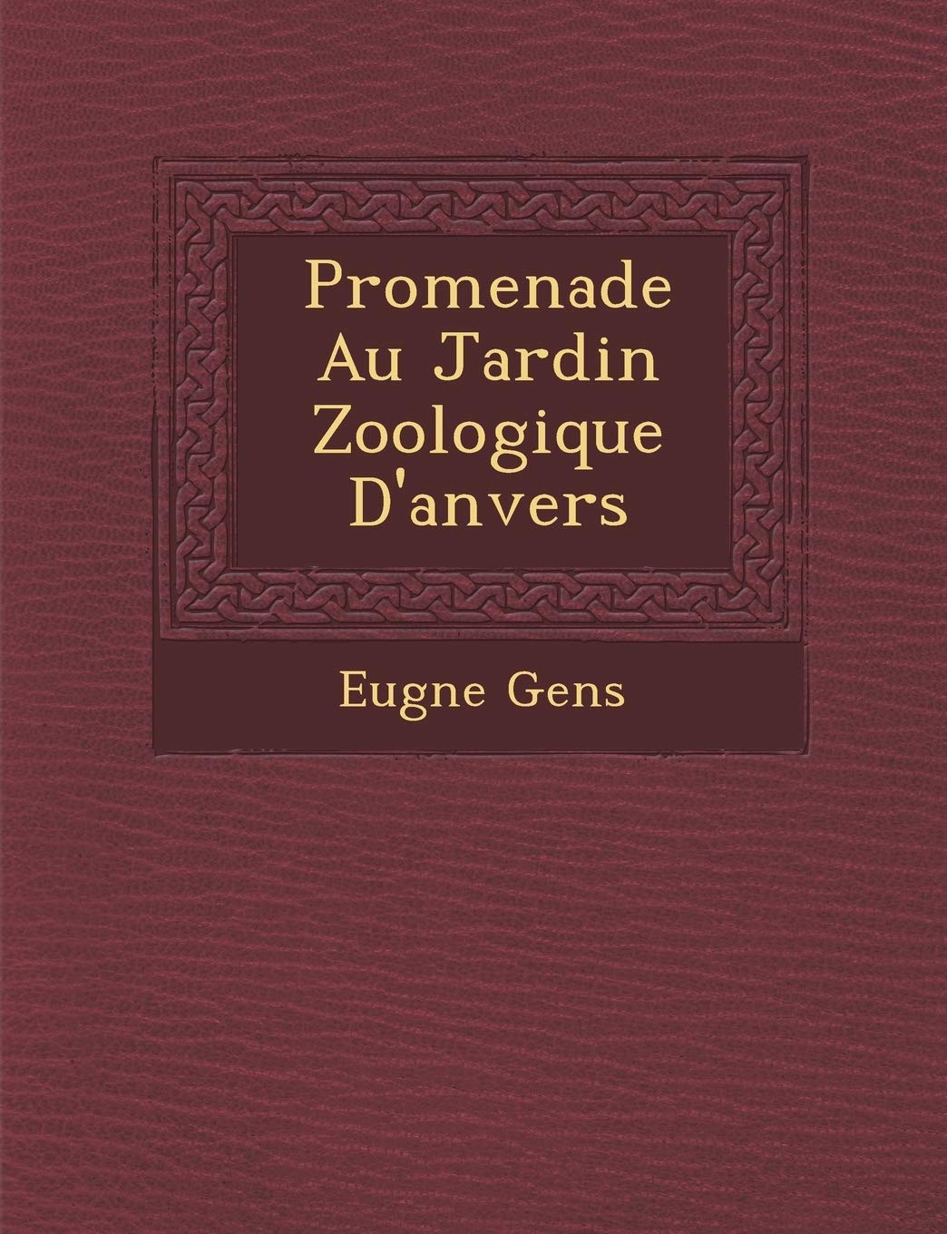 Promenade Au Jardin Zoologique D'Anvers book