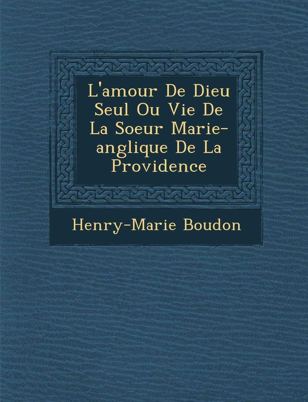 L'Amour de Dieu Seul Ou Vie de La Soeur Marie-Ang Lique de La Providence book