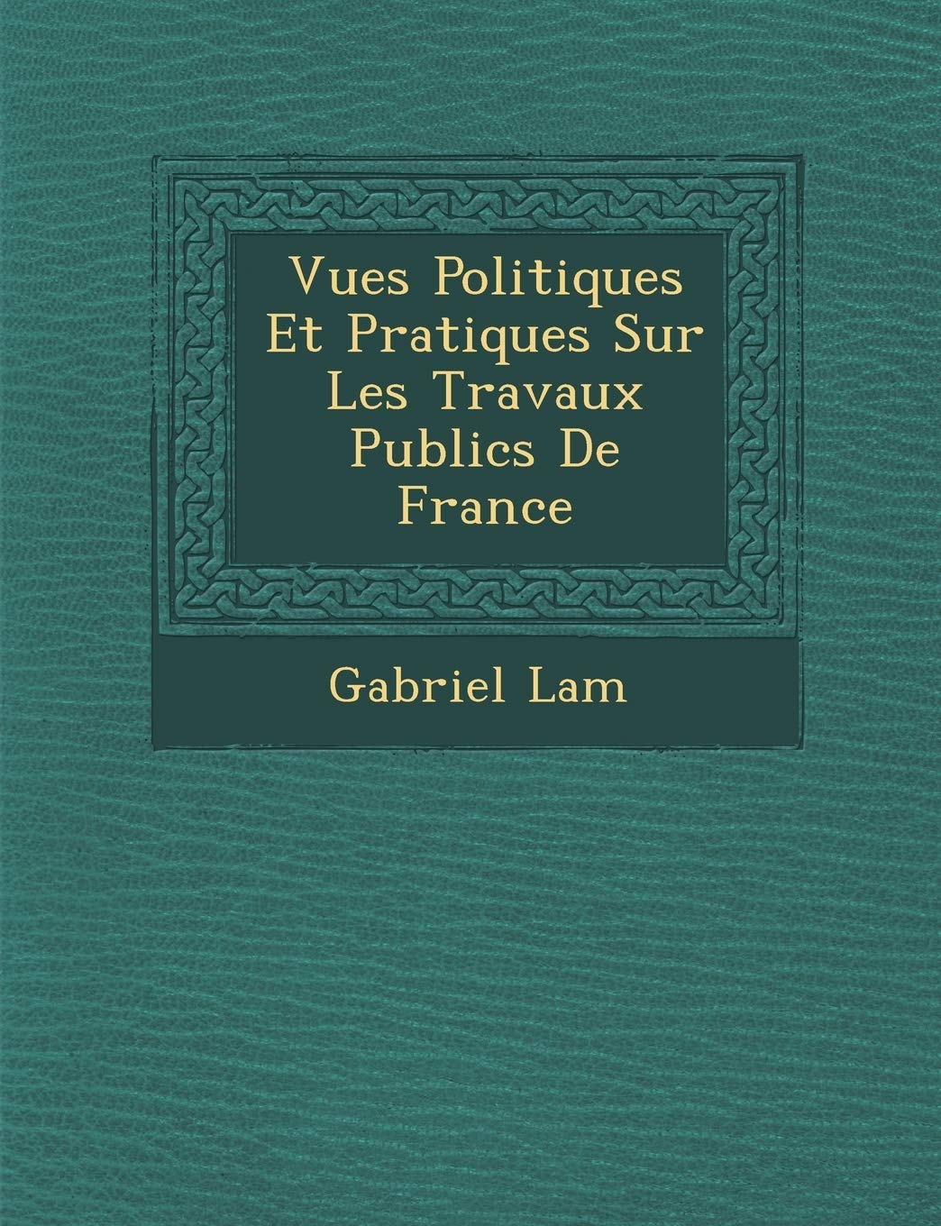 Vues Politiques Et Pratiques Sur Les Travaux Publics de France book