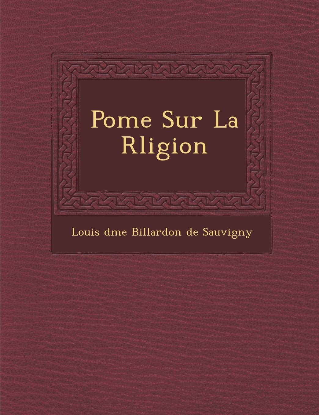 Po Me Sur La R Ligion book