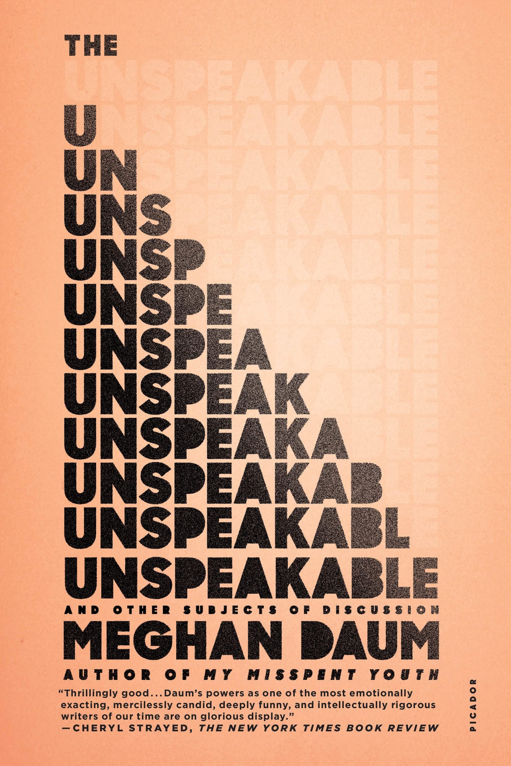 Unspeakable: And Other Subjects of Discussion Essays & Short Stories