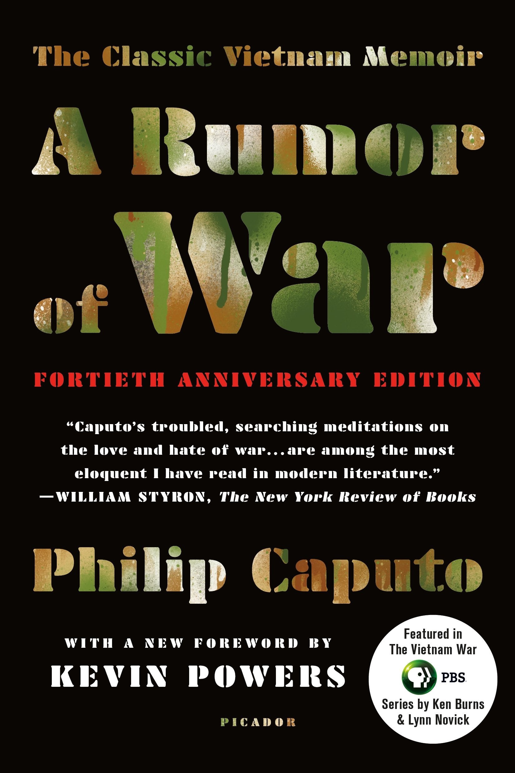 A Rumor of War: The Classic Vietnam Memoir - 40th Anniversary Edition Art & Literature