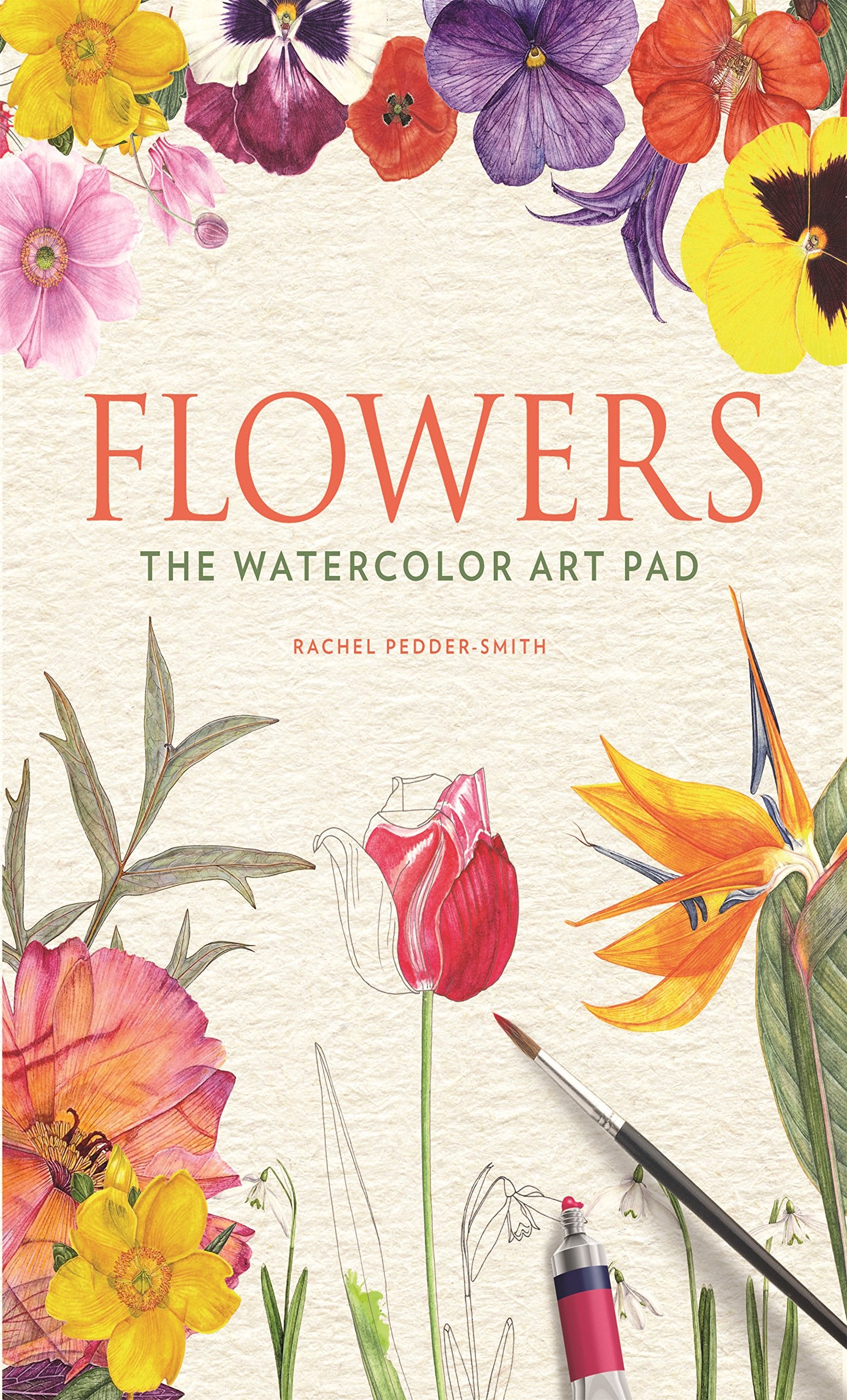 Flowers: The Watercolor Art Pad Social Sciences