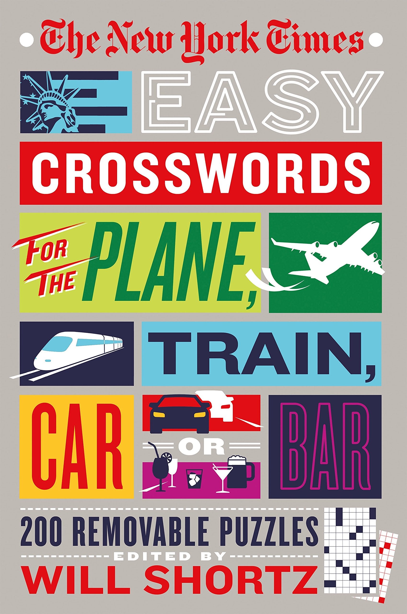 New York Times Easy Crosswords for the Plane, Train, Car or Bar book