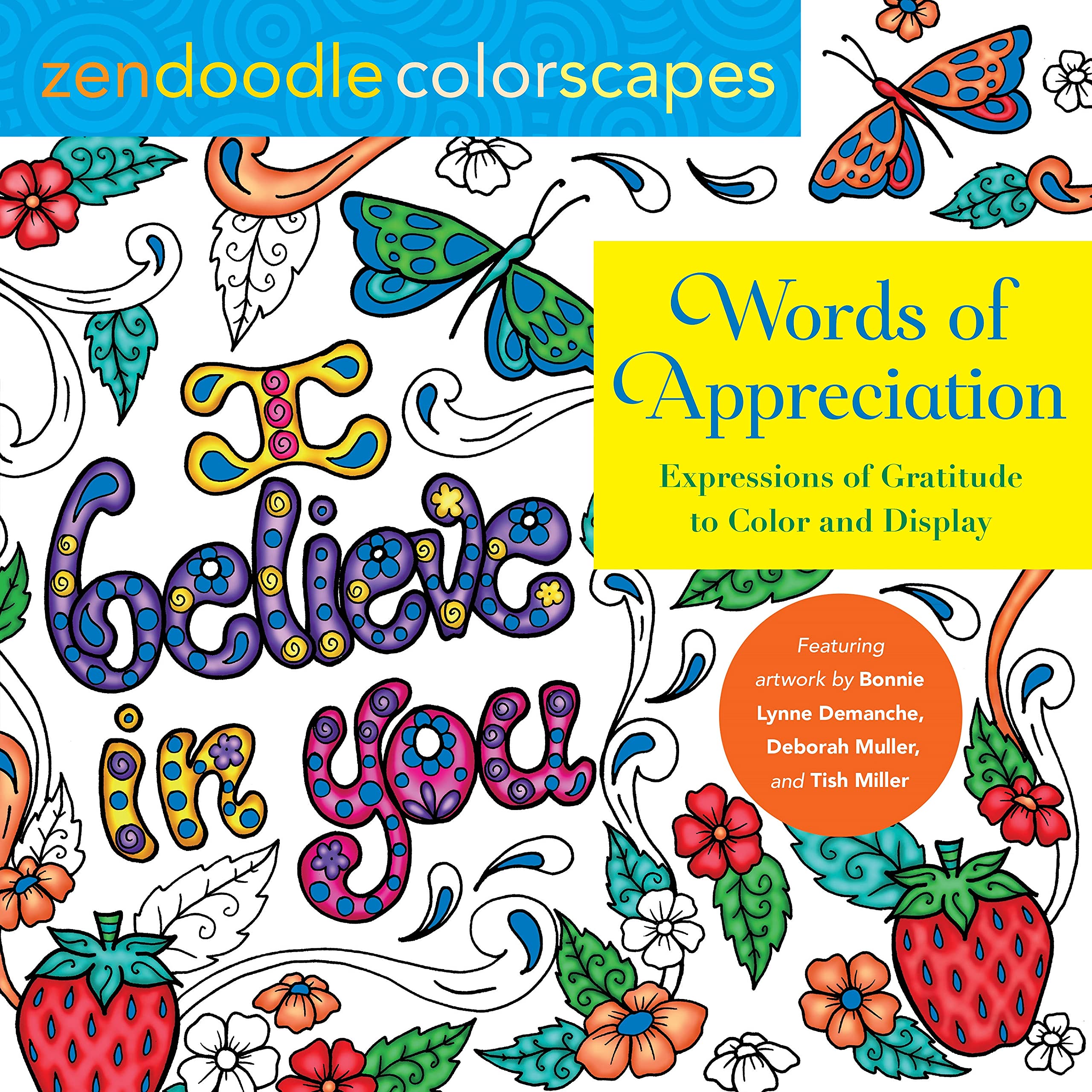Words of Appreciation: Expressions of Gratitude to Color and Display (Zendoodle Colorscapes) Hobbies & Crafts
