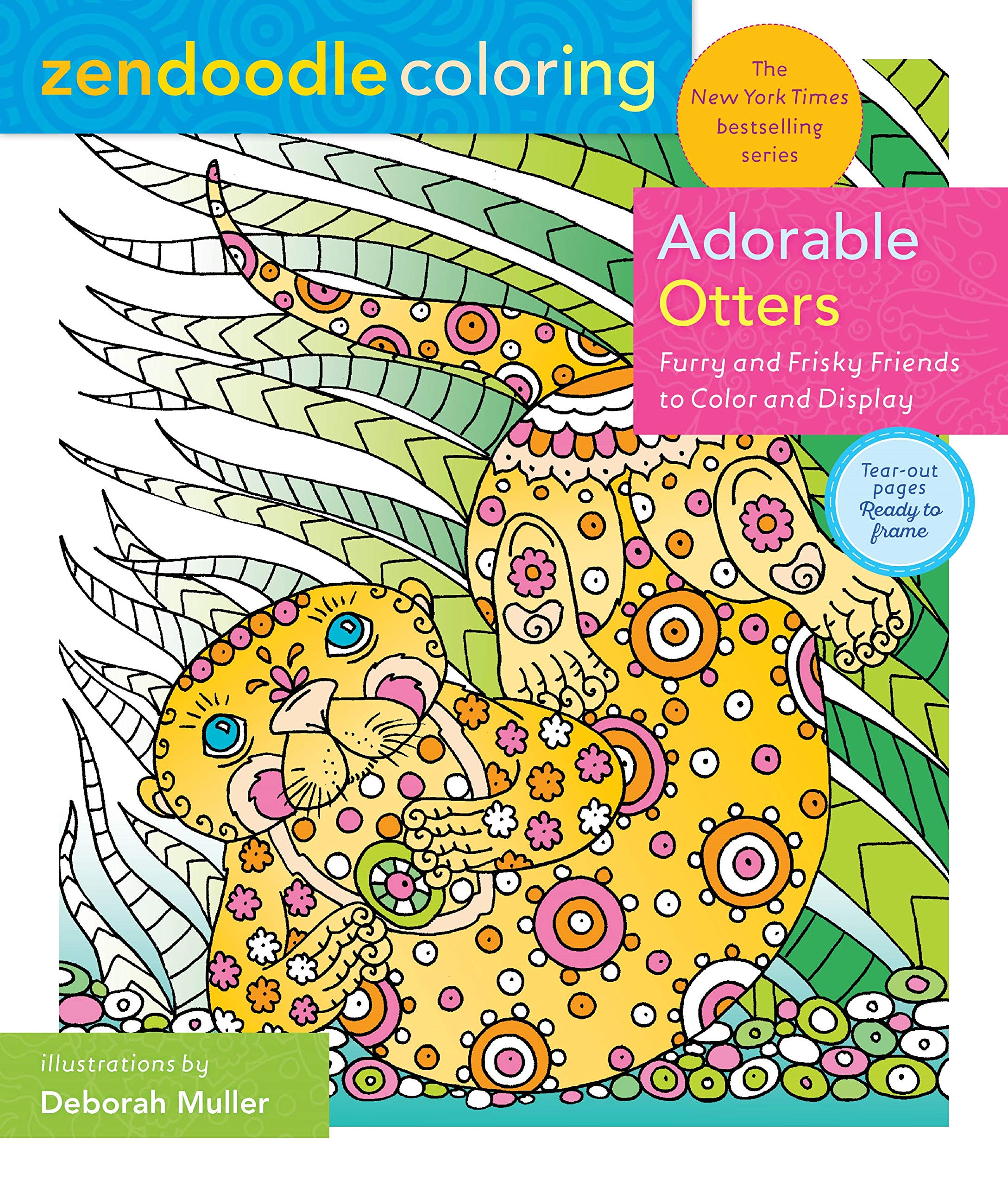 Zendoodle Coloring: Adorable Otters: Furry and Frisky Friends to Color and Display Hobbies & Crafts
