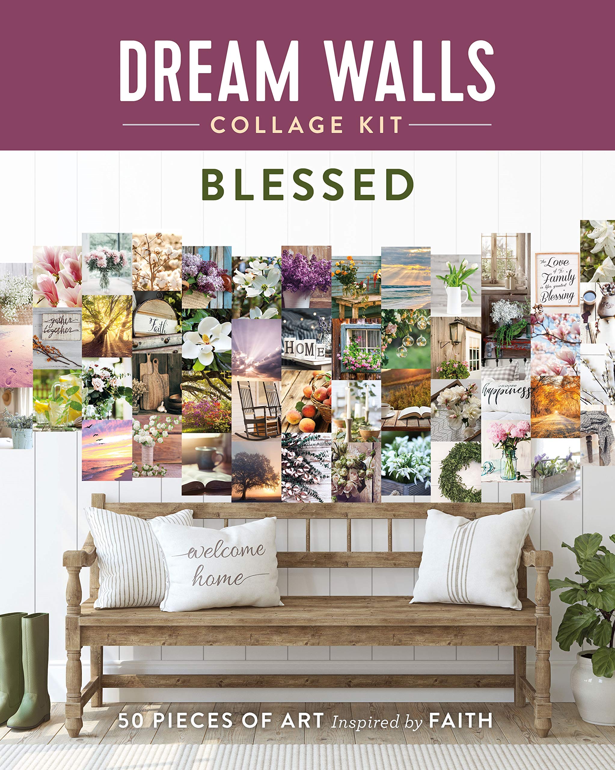 Blessed: 50 Pieces of Art Inspired by Faith (Dream Walls Collage) (Dream Walls Collage Kit) Film, Art & Culture