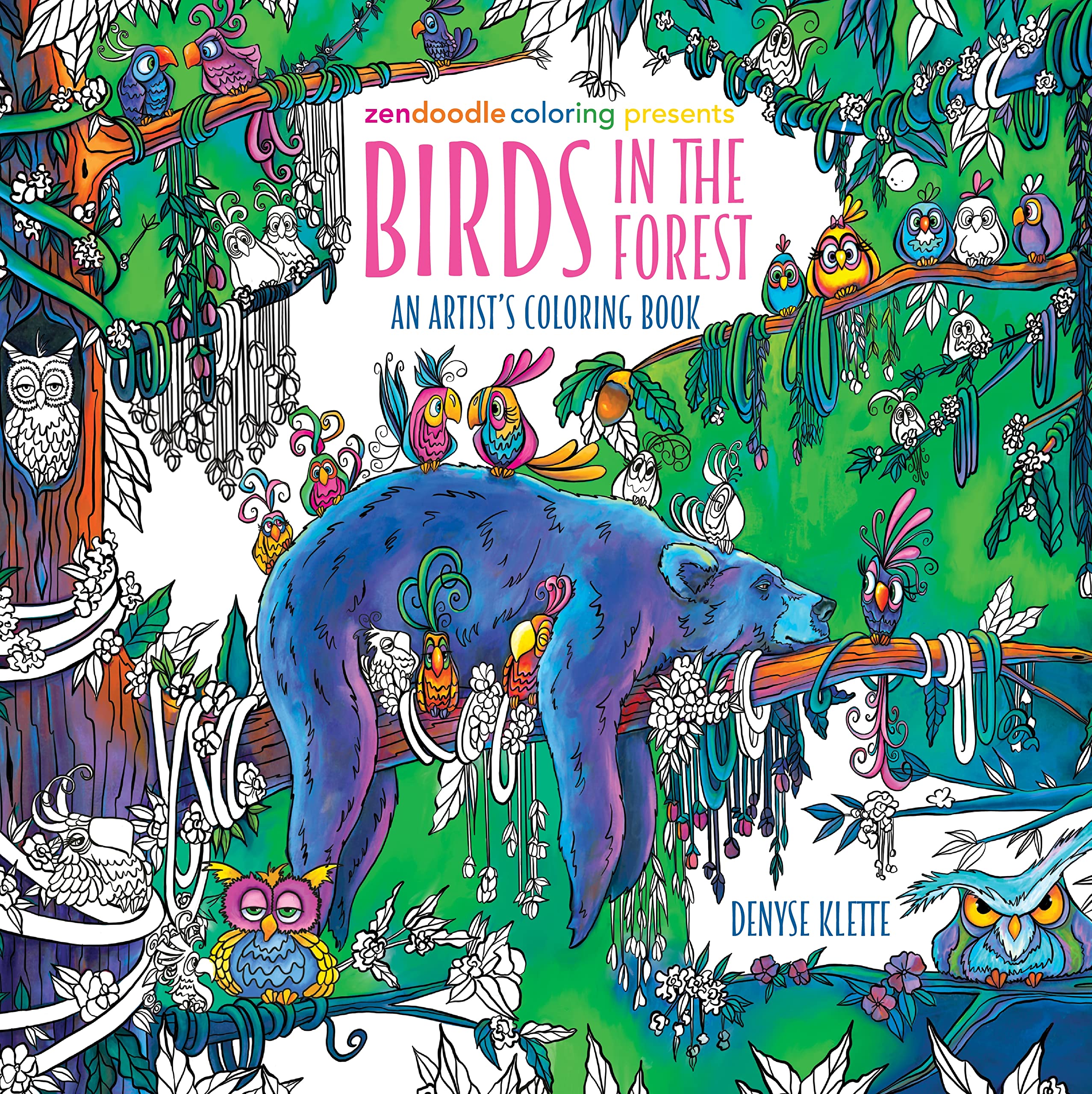 Zendoodle Coloring Presents: Birds in the Forest Hobbies & Crafts