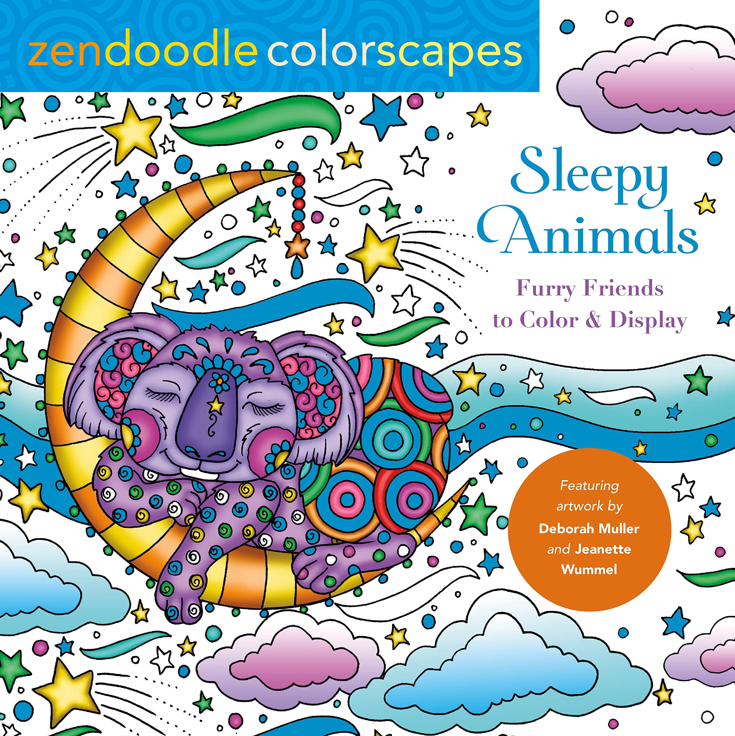 Sleepy Animals: Furry Friends to Color & Display (Zendoodle Colorscapes) Hobbies & Crafts