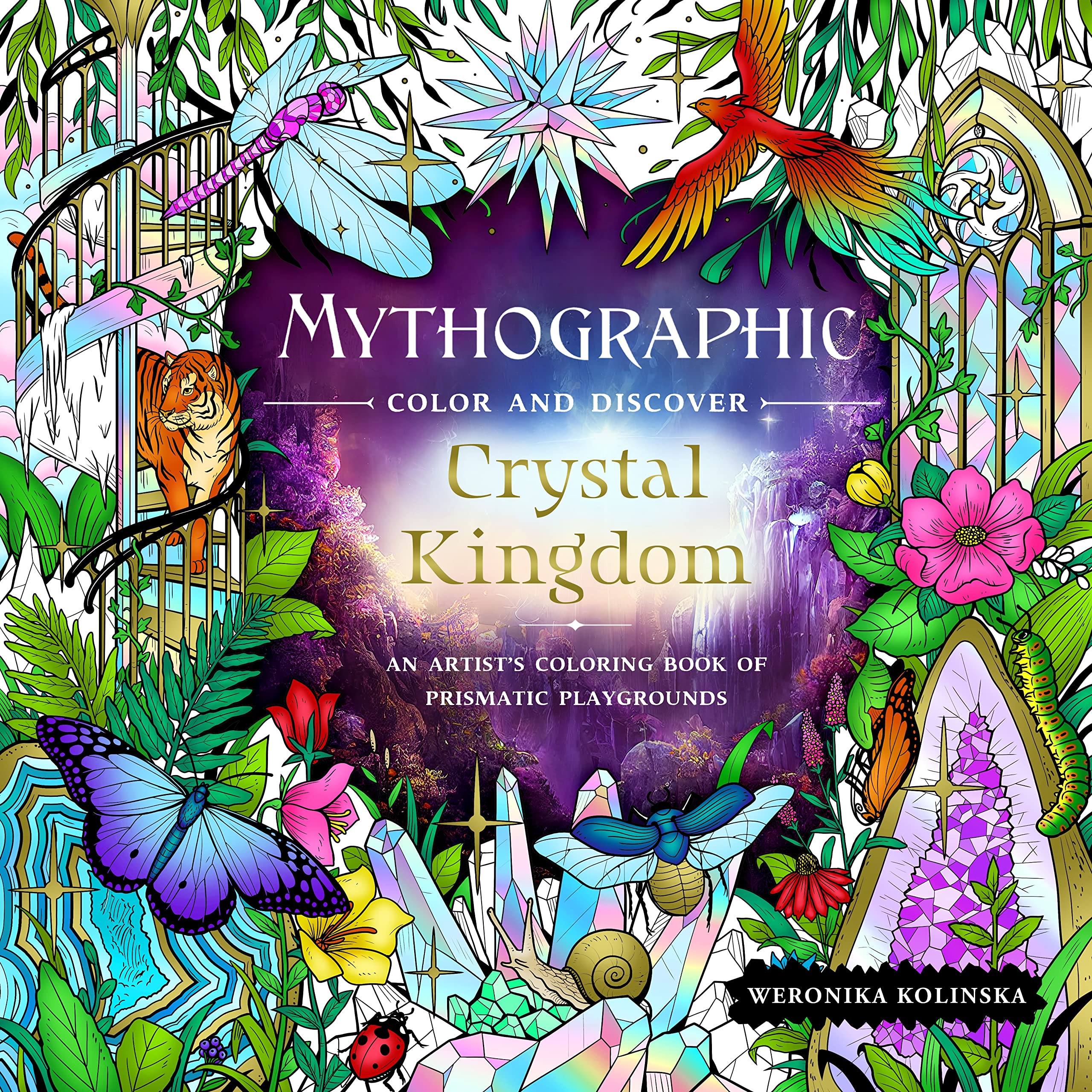 Mythographic Color and Discover: Crystal Kingdom: An Artist’s Coloring Book of Prismatic Playgrounds Hobbies & Crafts