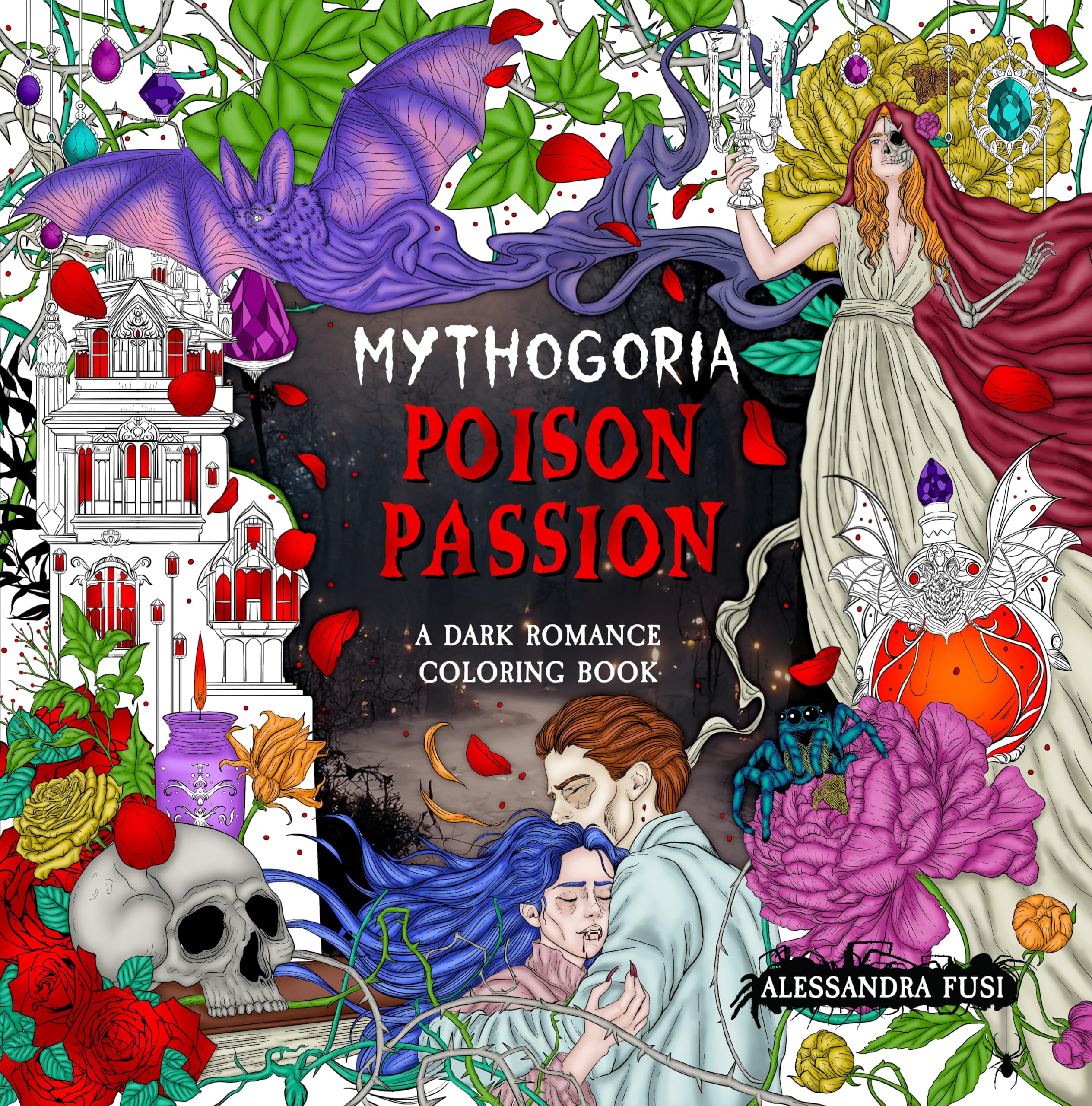 Poison Passion: A Dark Romance Coloring Book (Mythogoria) Hobbies & Crafts