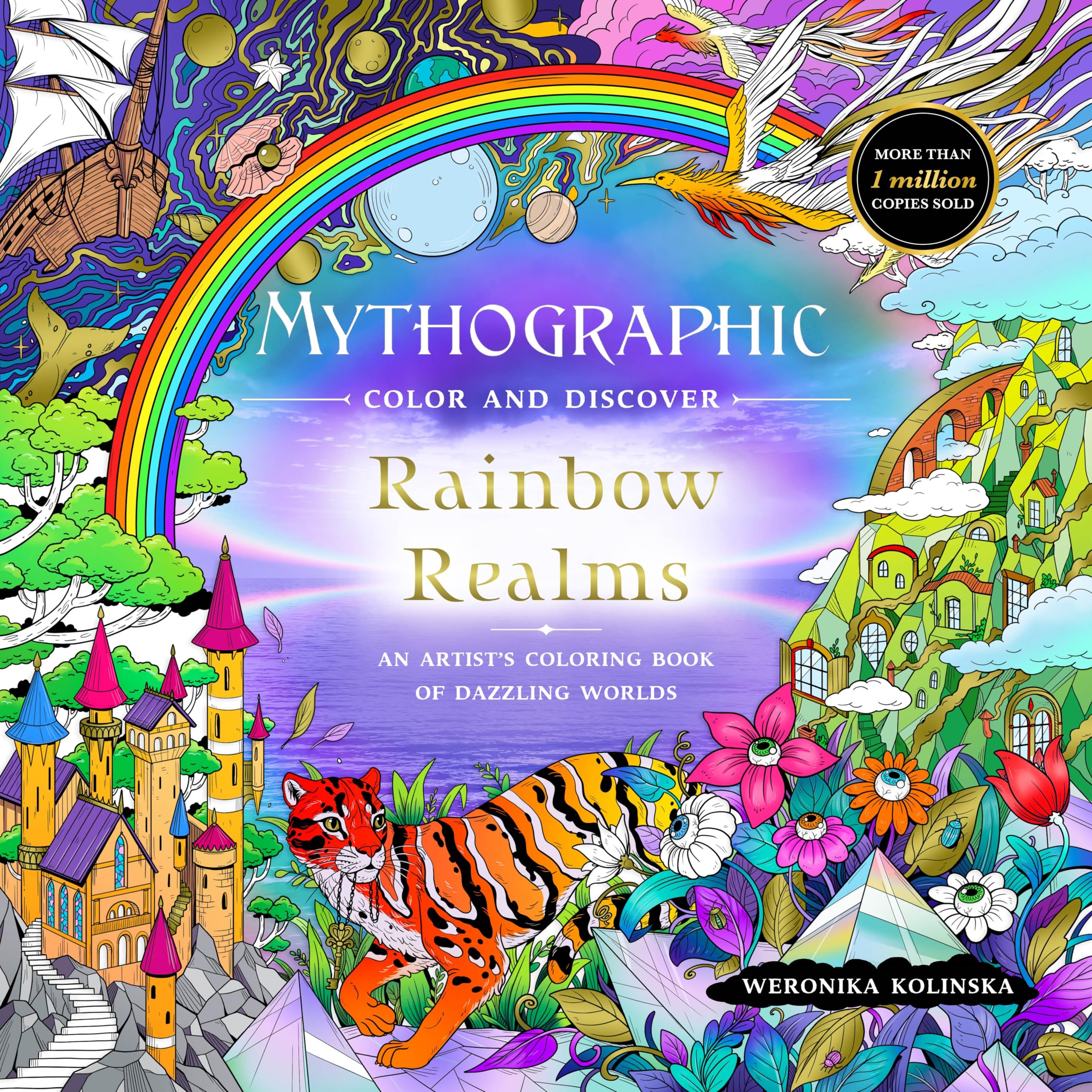 Mythographic Color and Discover: Rainbow Realms: An Artist's Coloring Book of Dazzling Worlds Hobbies & Crafts