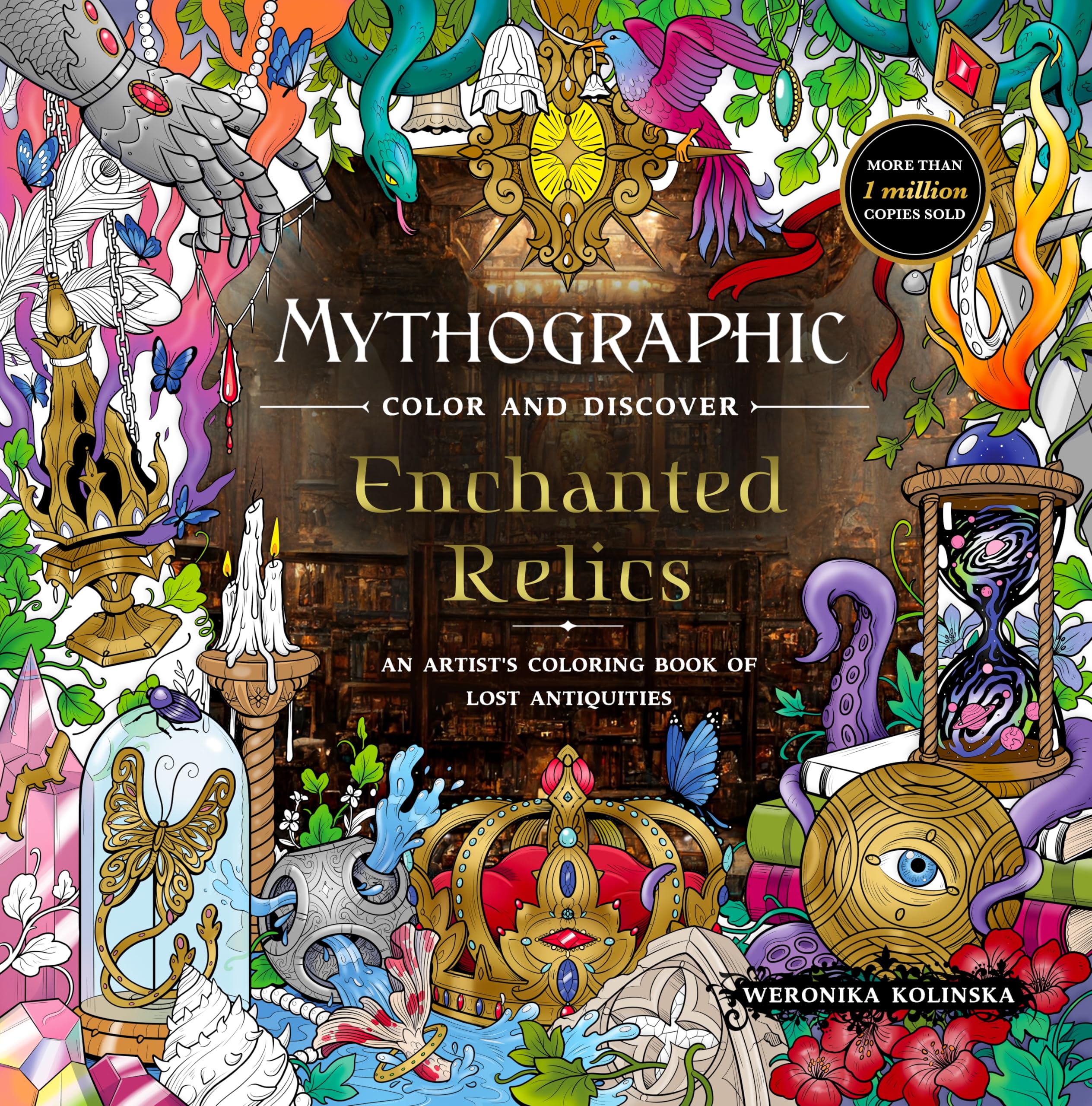 Mythographic Color and Discover: Enchanted Relics: An Artist's Coloring Book of Lost Antiquities Lifestyle