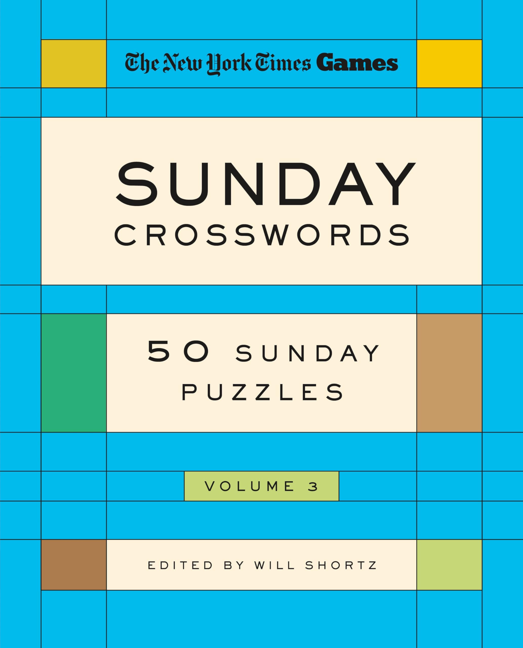 New York Times Games Sunday Crosswords Volume 3 Leisure & Fun