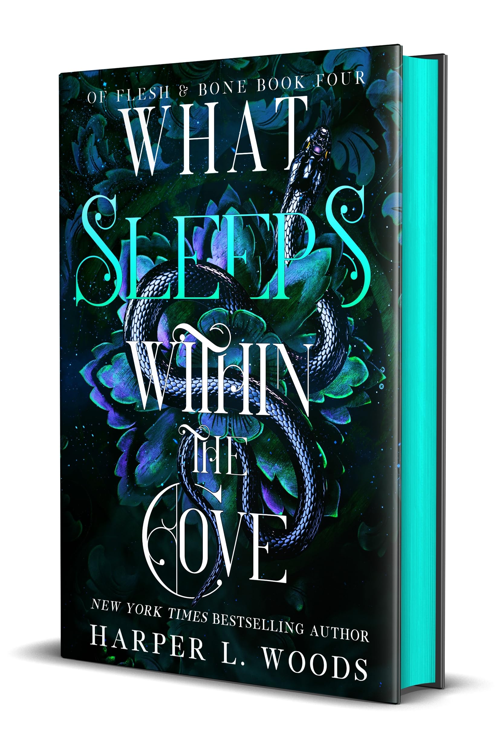 What Sleeps Within the Cove: Aquamarine Sprayed Edges (Of Flesh & Bone, 4) Dark Fantasy