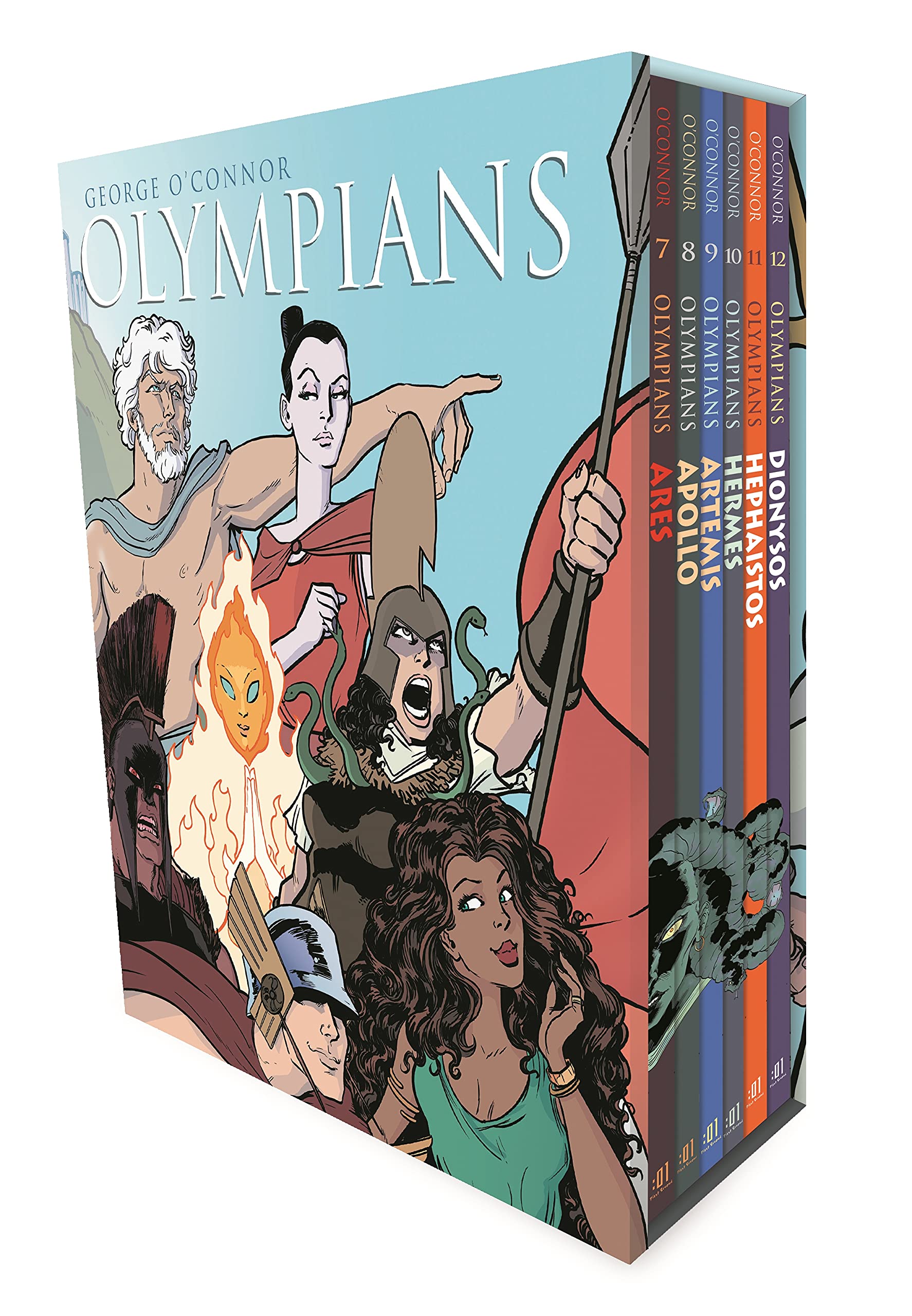 Olympians Boxed Set: Ares / Apollo / Artemis / Hermes / Hephaistos / Dionysos (Olympians, 7-12) Manga