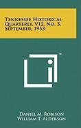 Tennessee Historical Quarterly, V12, No. 3, September, 1953 Contemporary literature