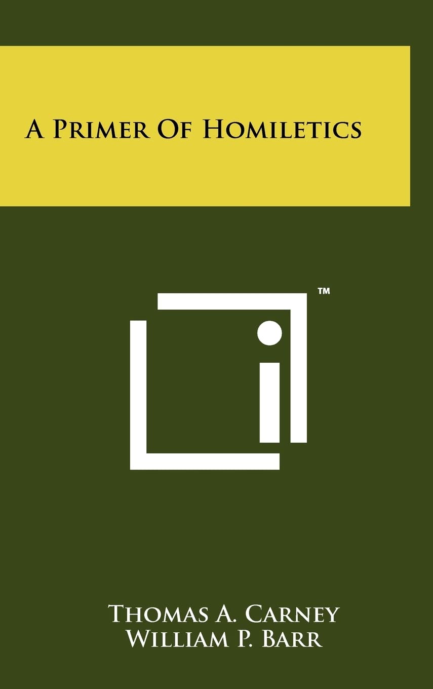 Product Image: A Primer of Homiletics