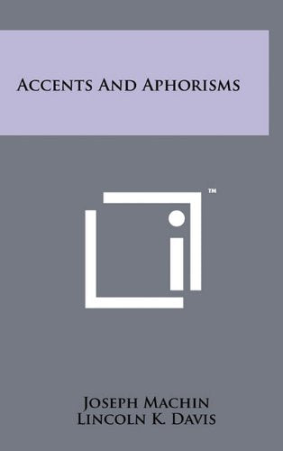 Product Image: Accents and Aphorisms