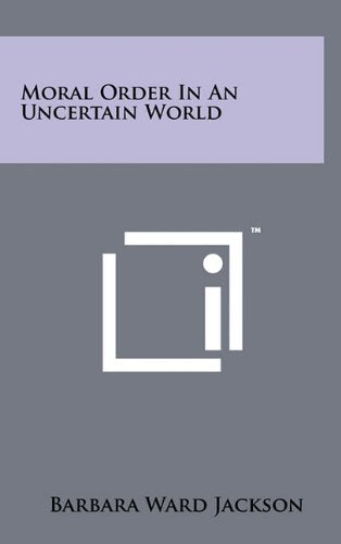 Product Image: Moral Order in an Uncertain World