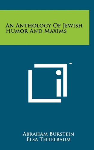 An Anthology of Jewish Humor and Maxims Contemporary literature