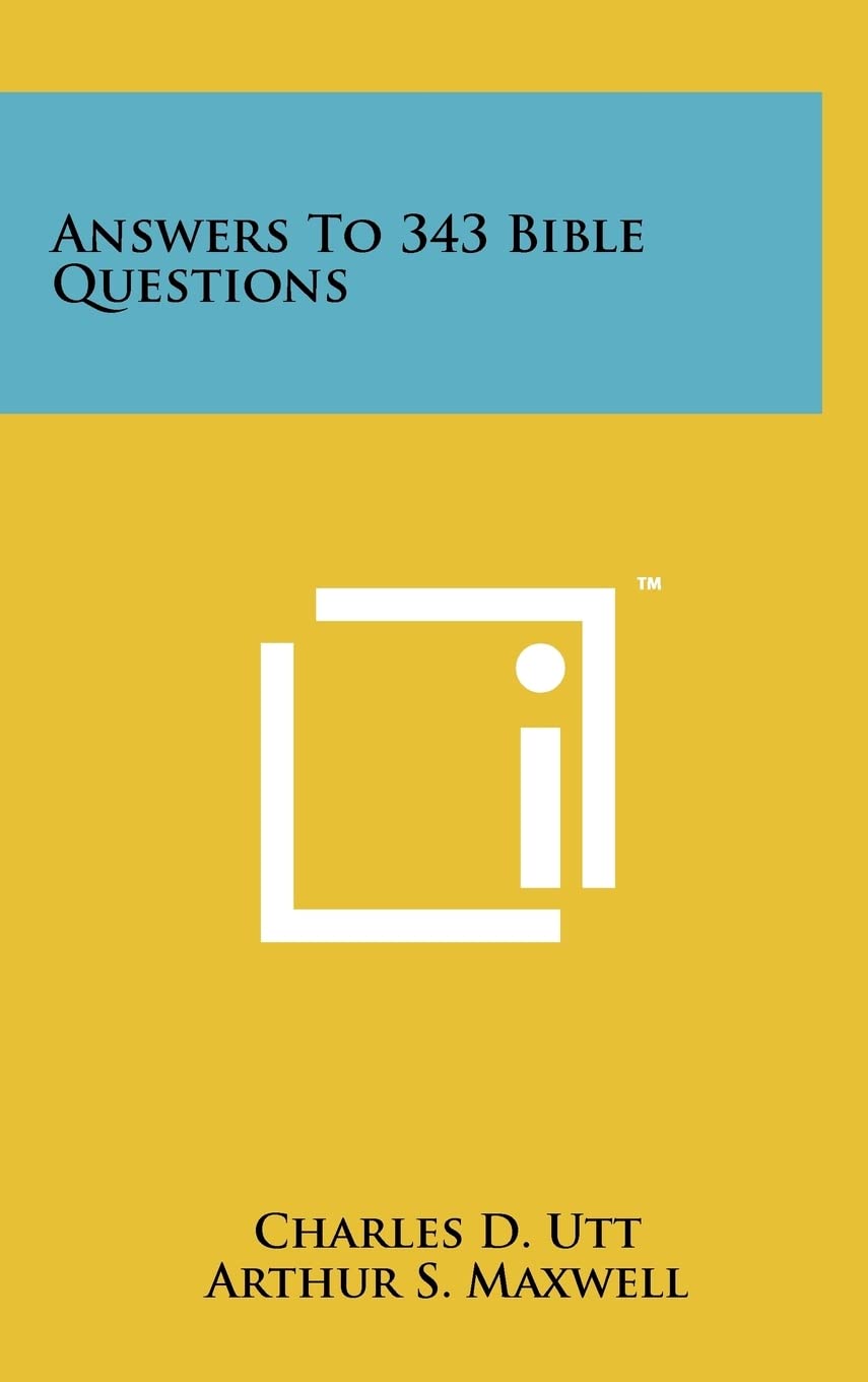 Answers To 343 Bible Questions Contemporary literature