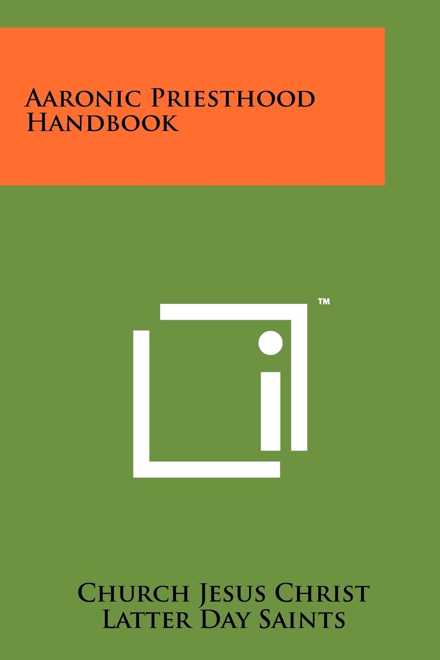 Aaronic Priesthood Handbook Contemporary literature