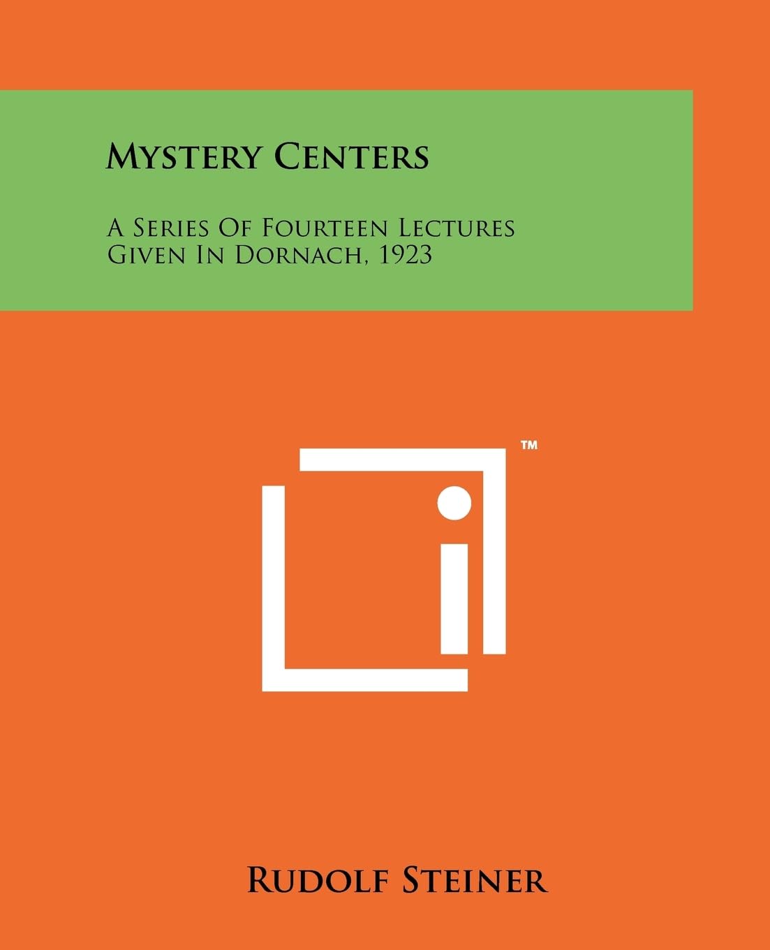 Mystery Centers: A Series Of Fourteen Lectures Given In Dornach, 1923 Contemporary literature