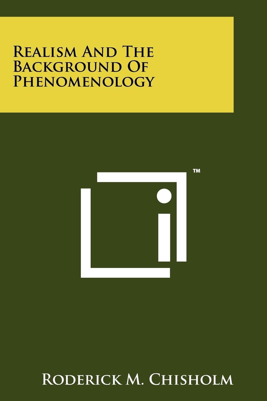 Realism And The Background Of Phenomenology Contemporary literature