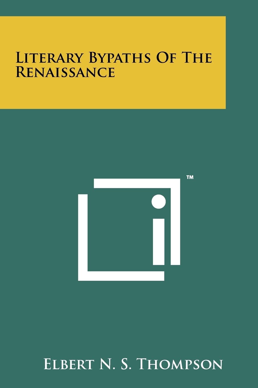Literary Bypaths of the Renaissance Contemporary literature