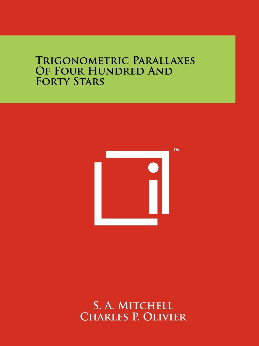 Trigonometric Parallaxes of Four Hundred and Forty Stars Contemporary literature