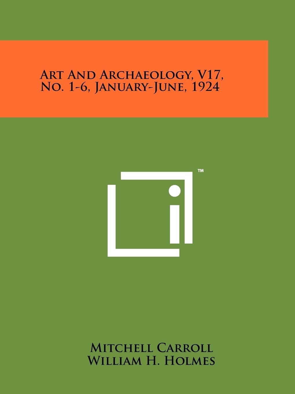 Art and Archaeology, V17, No. 1-6, January-June, 1924 Contemporary literature