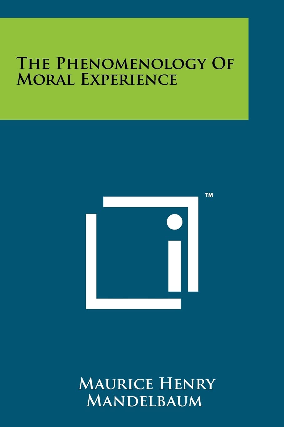 The Phenomenology Of Moral Experience Philosophy