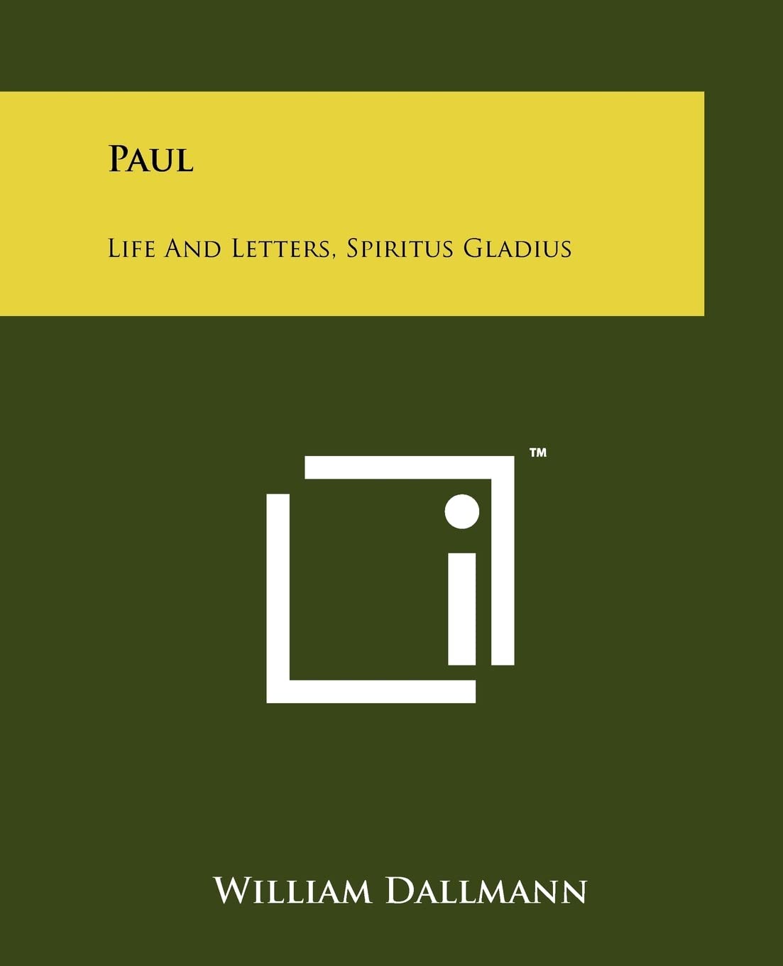 Paul: Life and Letters, Spiritus Gladius Religion & Esotericism