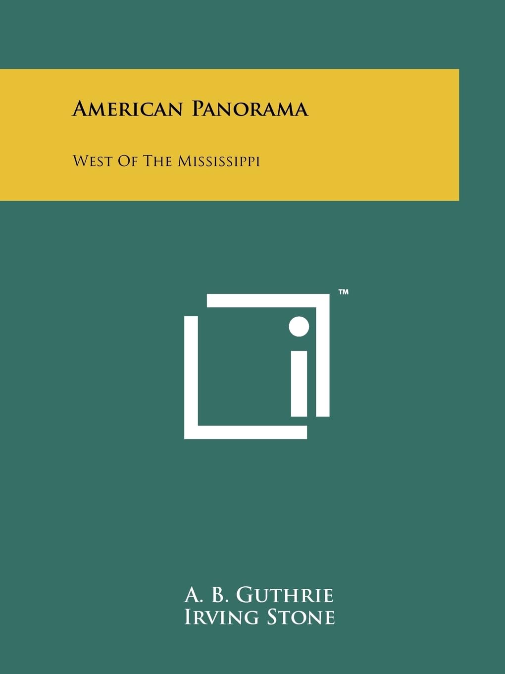 American Panorama: West of the Mississippi Contemporary literature
