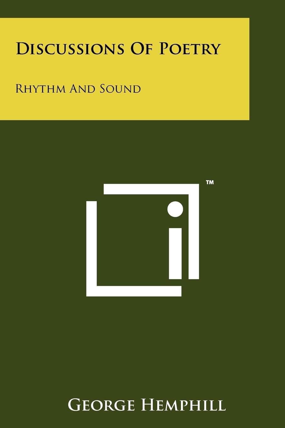 Discussions Of Poetry: Rhythm And Sound Contemporary literature