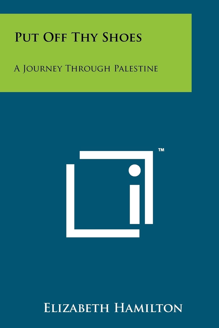 Put Off Thy Shoes: A Journey Through Palestine Contemporary literature