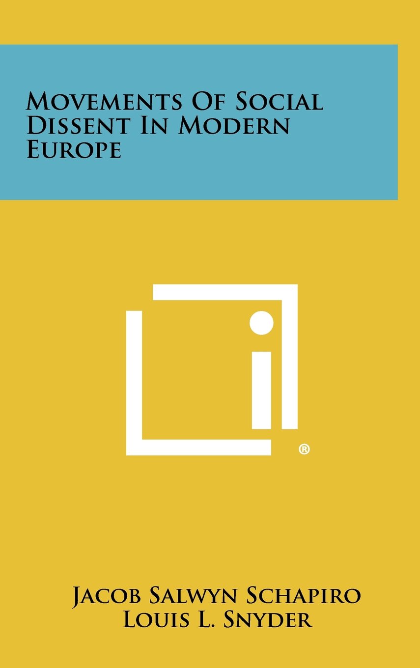 Movements of Social Dissent in Modern Europe Contemporary literature